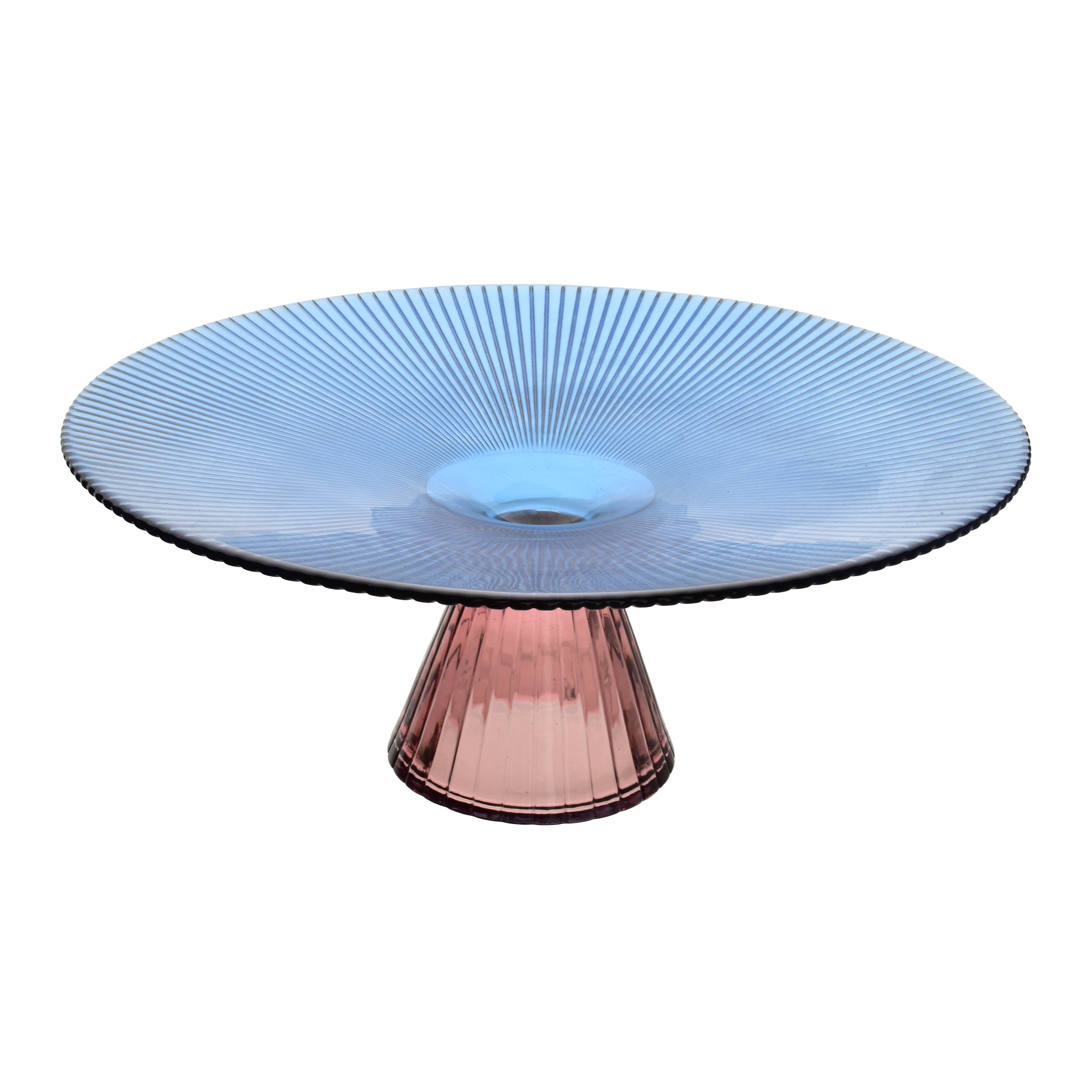 Tarjoiluvati lasi Daz Glass Patera 26x10 sininen 1kpl