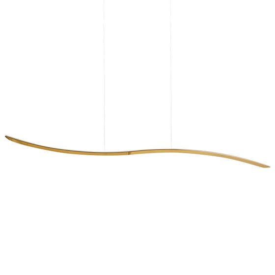 LED-riippuvalaisin CALAO metalli Kulta