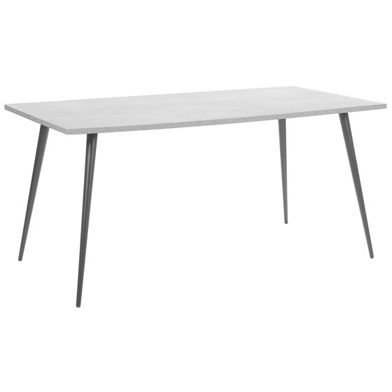 Ruokapöytä SANTIAGO Harmaa betonikuvio 160 cm 80 cm