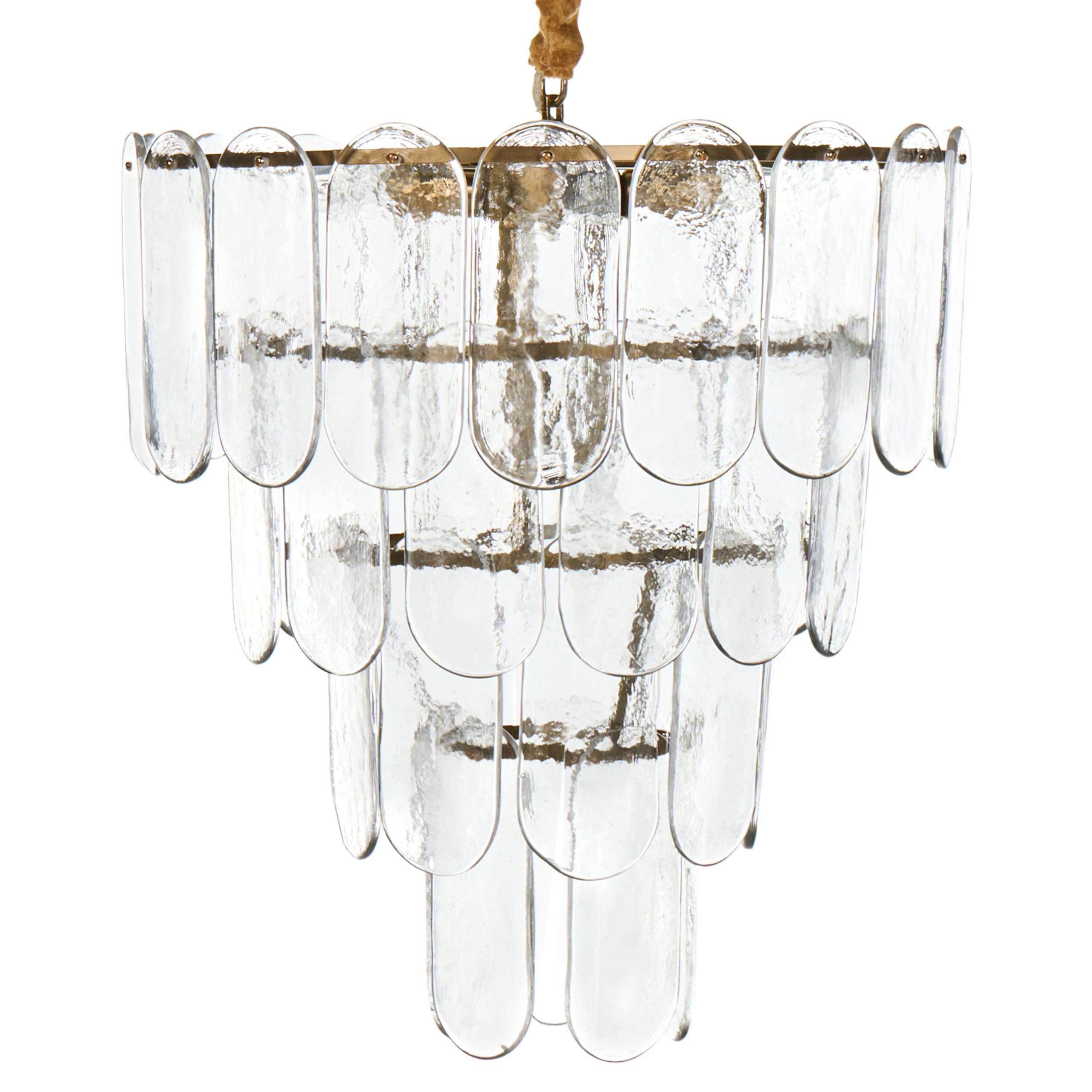 Kattokruunu CARAVELI lasi Messinki