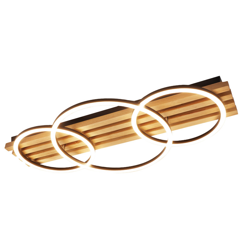 NETTLIFE Himmennettävä LED-kattovalaisin: 70 cm, Olohuoneen valaisin, 46 W, Moderni makuuhuoneen valaisin, Musta kattovalaisin kaukosäätimellä,