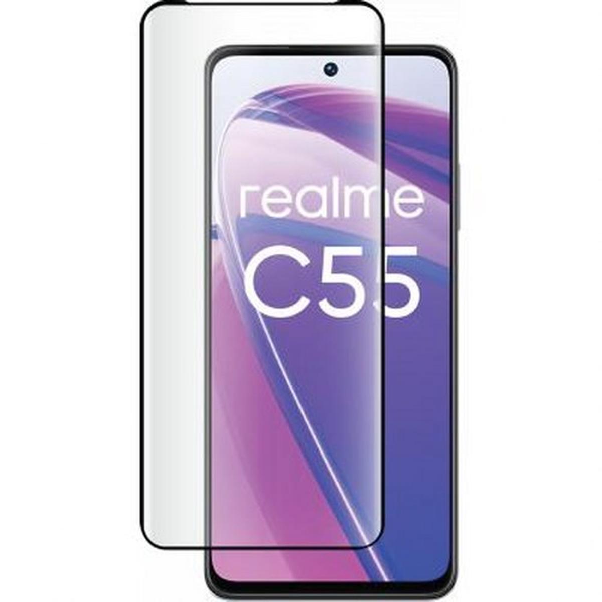Näytönsuoja Realme C55 Karkaistua Lasia 2.5D Naarmuuntumaton
