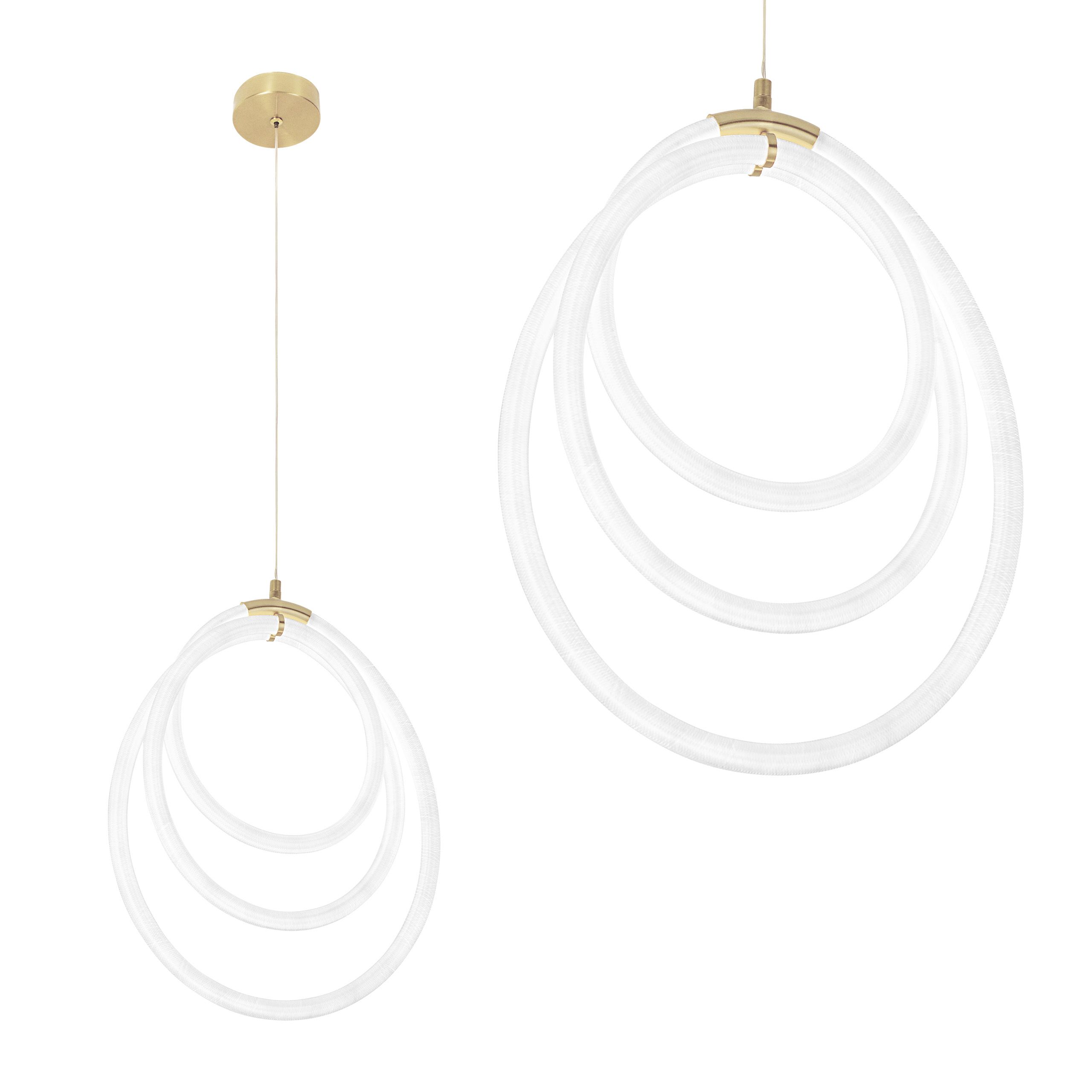 TOOLIGHT riippuva kattovalaisin LED G016-CP kulta, 44x38x44cm