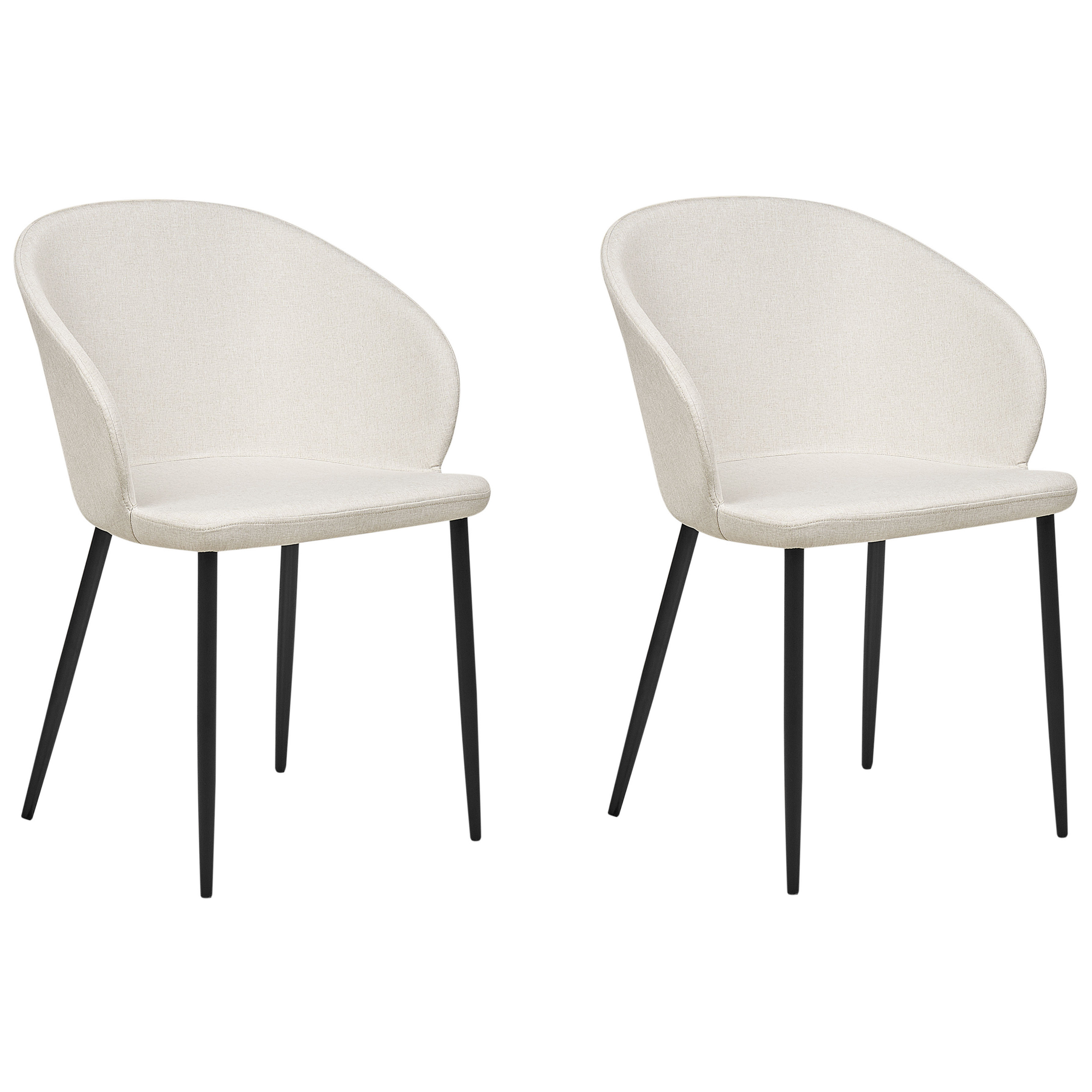 Ruokatuolisetti 2 kpl MASON Kangas Vaaleanbeige