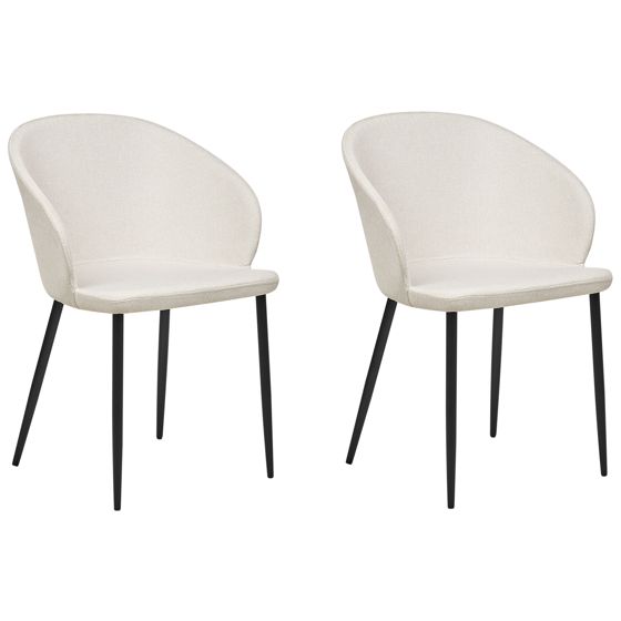 Ruokatuolisetti 2 kpl MASON Kangas Vaaleanbeige