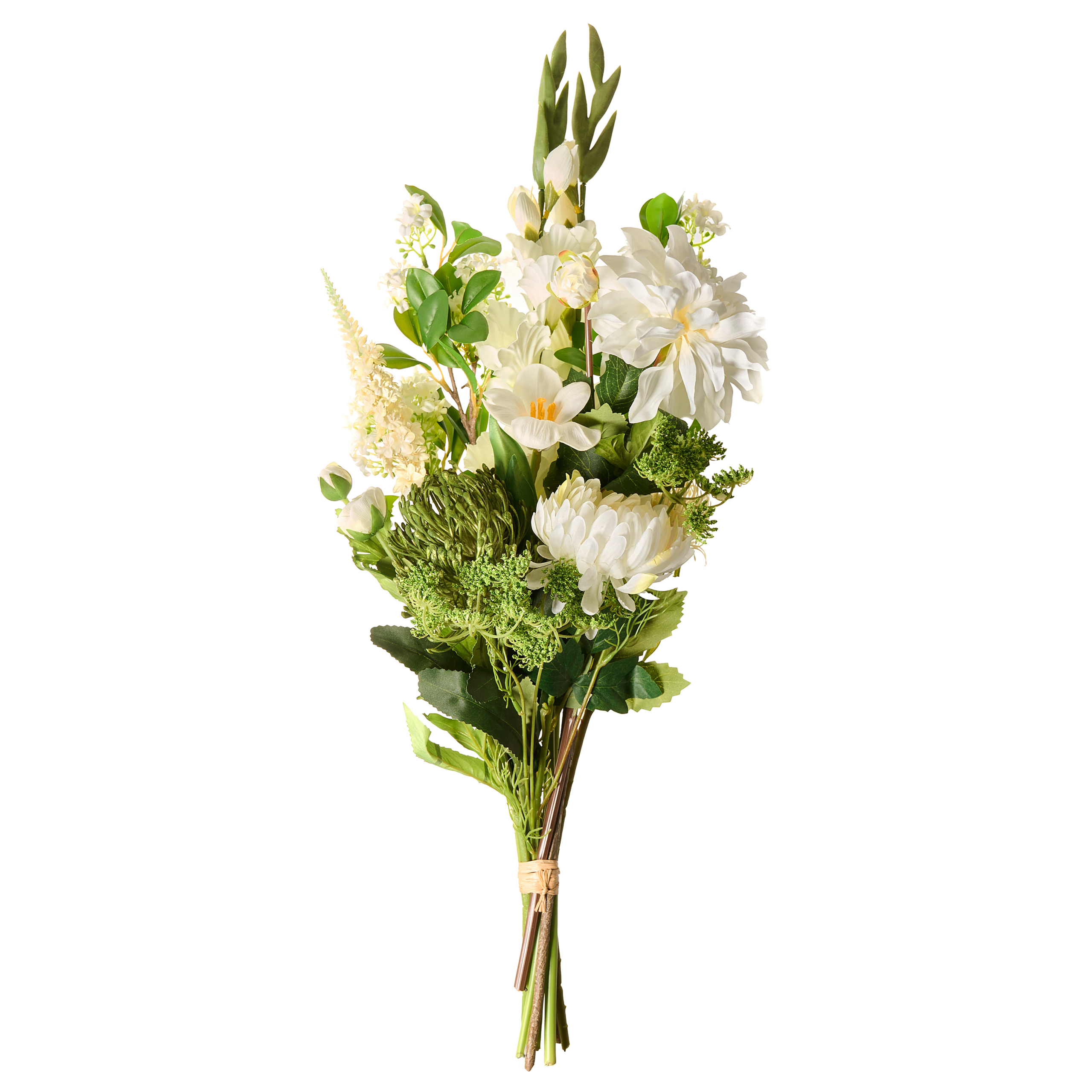 Tekokukkakimppu LOURO 70 cm Valkoinen