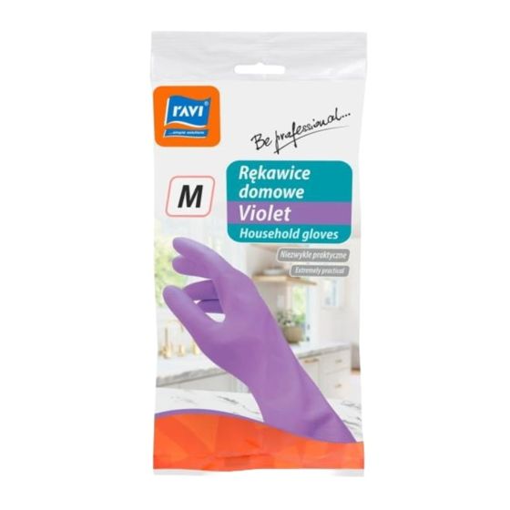 Kestävät kumiset puhdistuskäsineet "M"