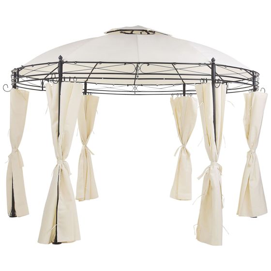 Paviljonki SAFARA 368 cm 368 cm Metalli Beige