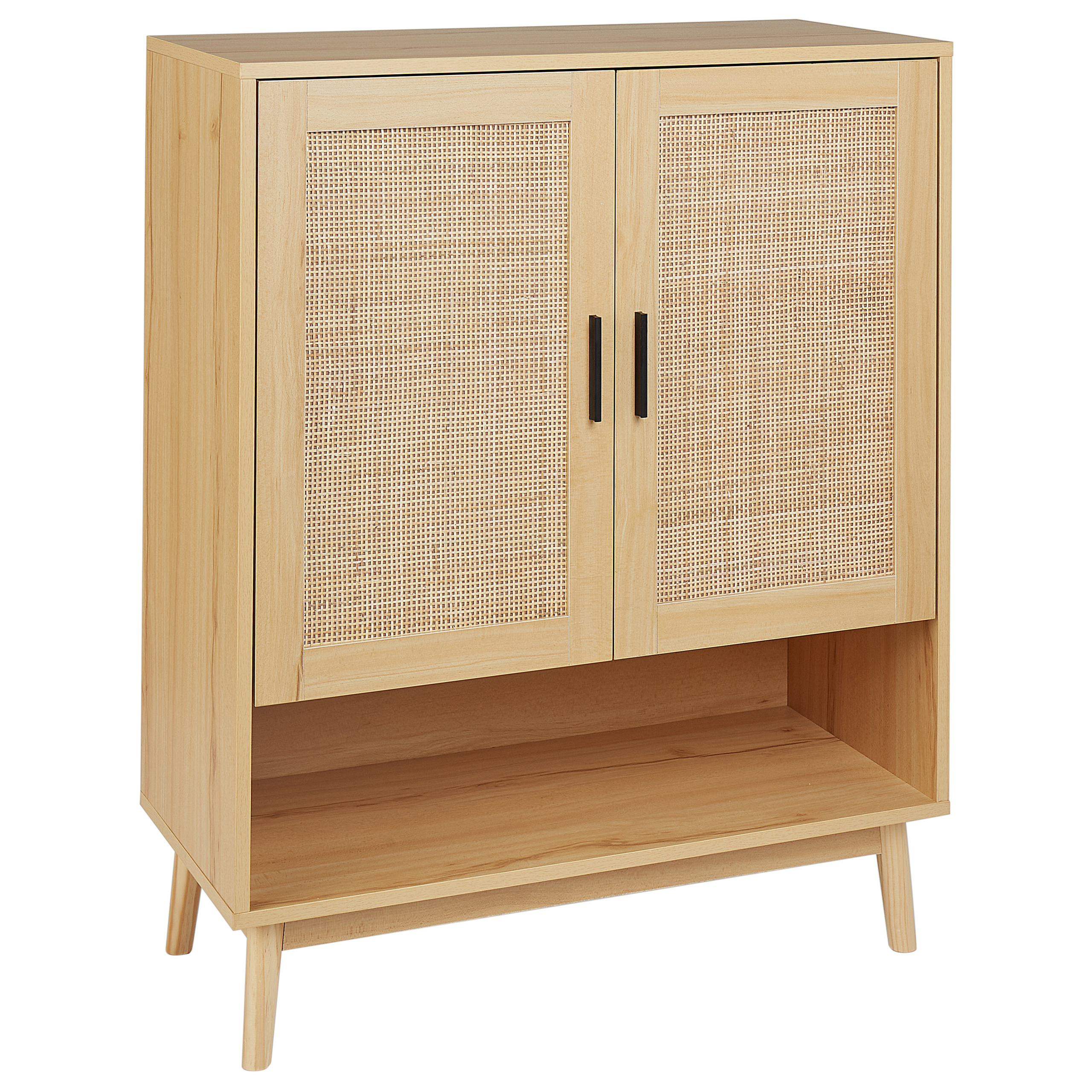 Kenkäkaappi PEROTE rottinki Vaaleanruskea