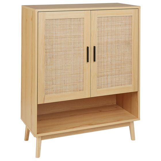 Kenkäkaappi PEROTE rottinki Vaaleanruskea