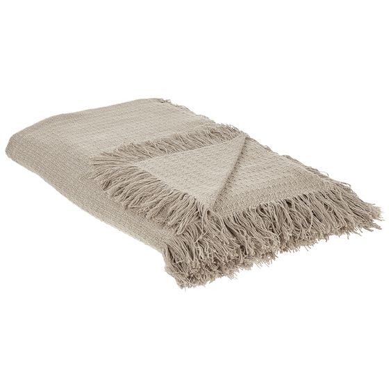 Päiväpeitto YERBENT puuvilla 220 x 240 cm Ruskeanharmaa