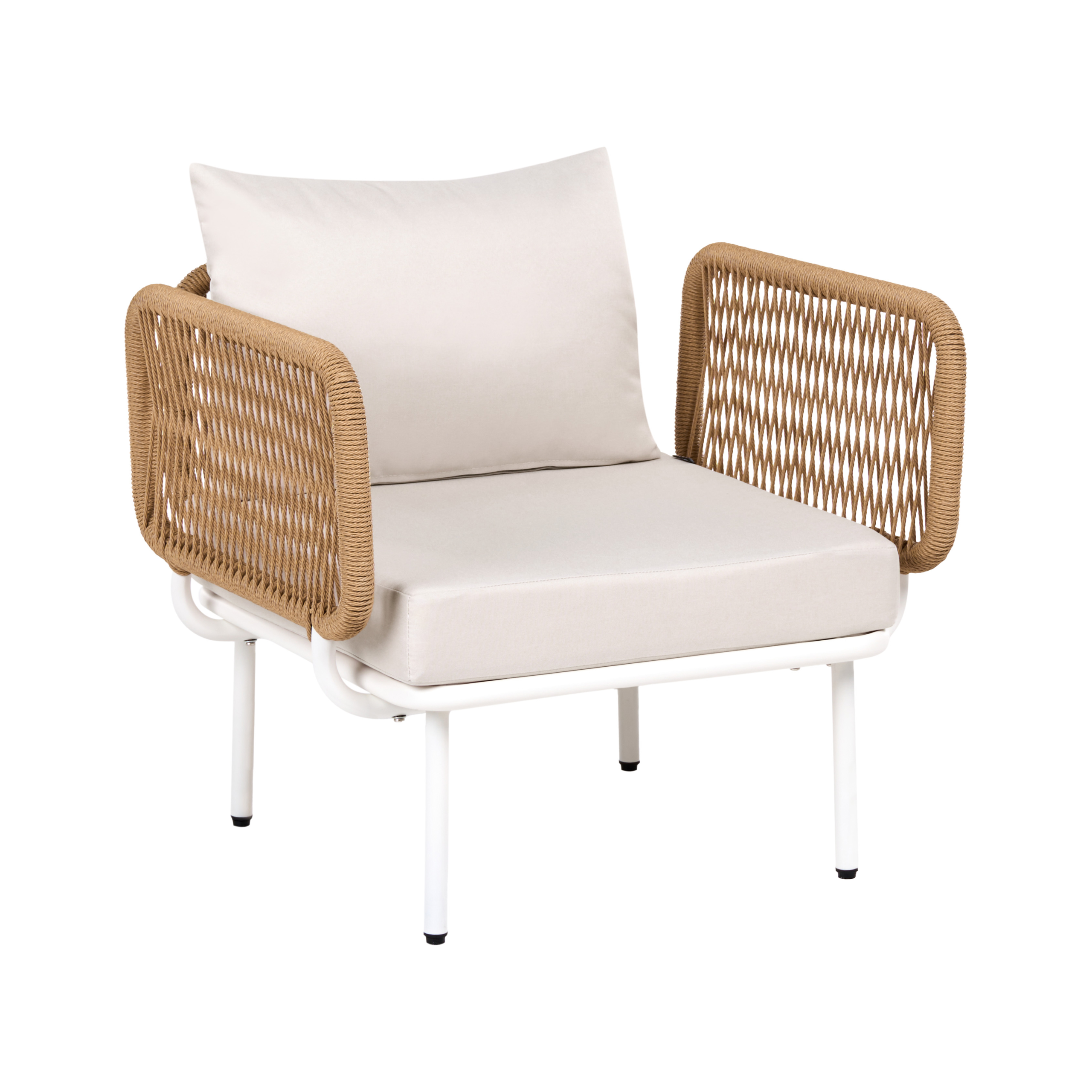 Ulkonojatuoli BAUCINA Vaaleanbeige