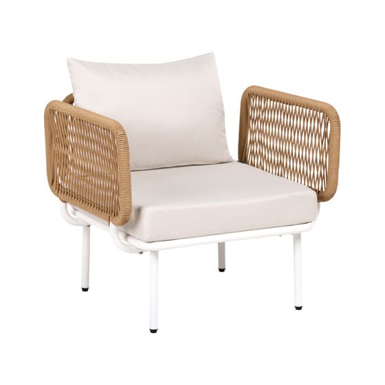 Ulkonojatuoli BAUCINA Vaaleanbeige