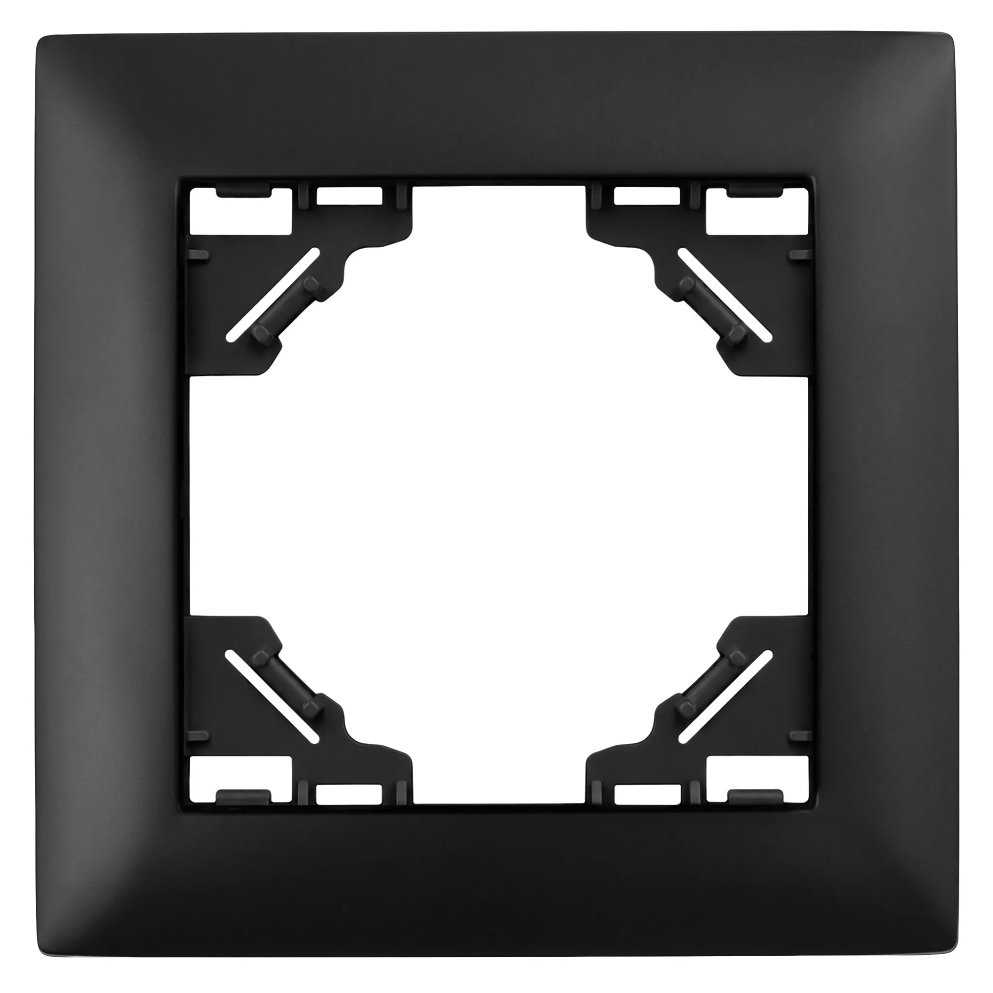 Toolight Yksiosainen kehys pistorasialle OSTE JNH013-1F Musta 1, 1x8, 4x8, 4cm