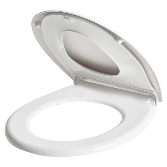 WC-istuinkansi FAGNANO pehmeästi sulkeutuva 2-in-1 duroplast Valkoinen