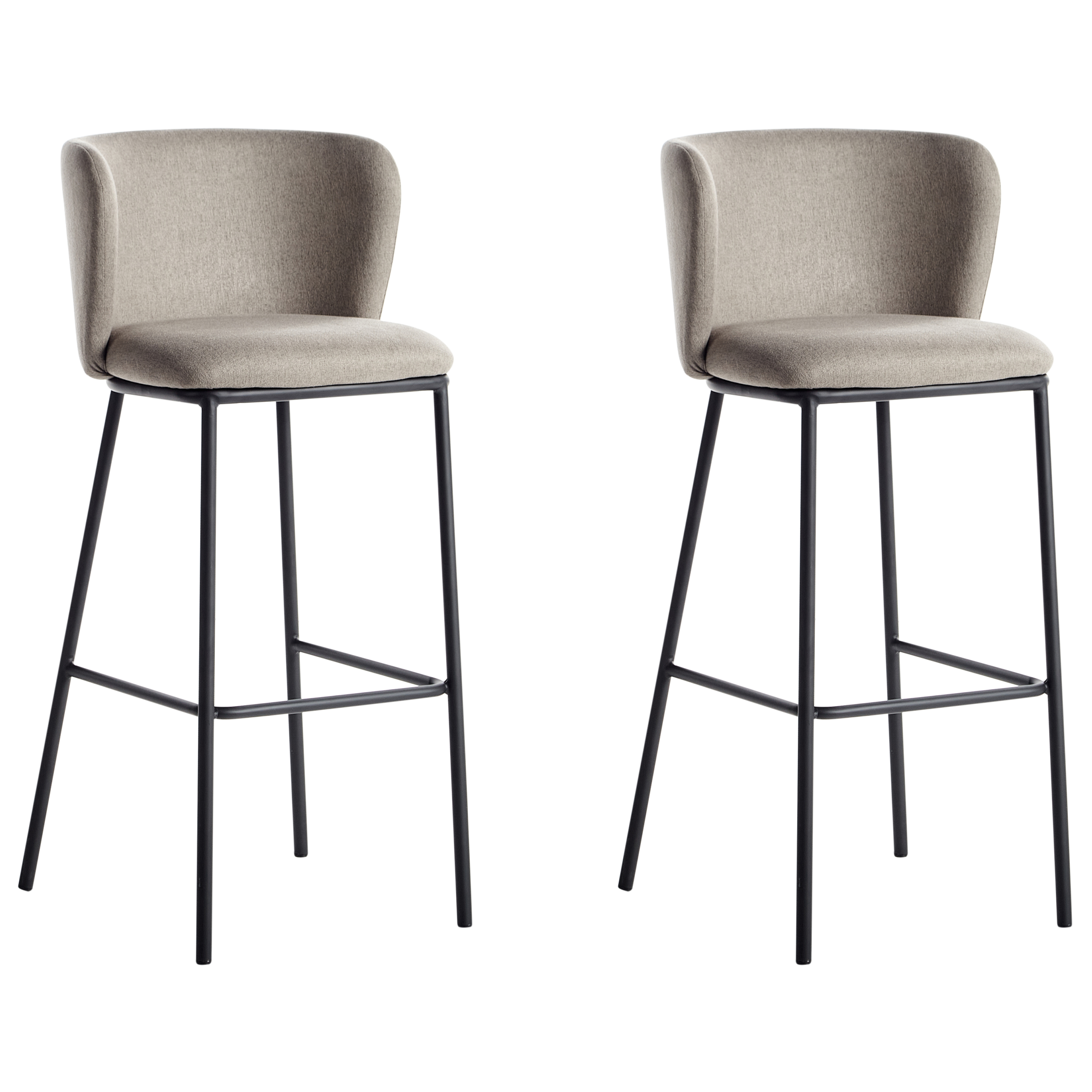 Baarituolisetti 2 kpl MINA Ruskeanharmaa