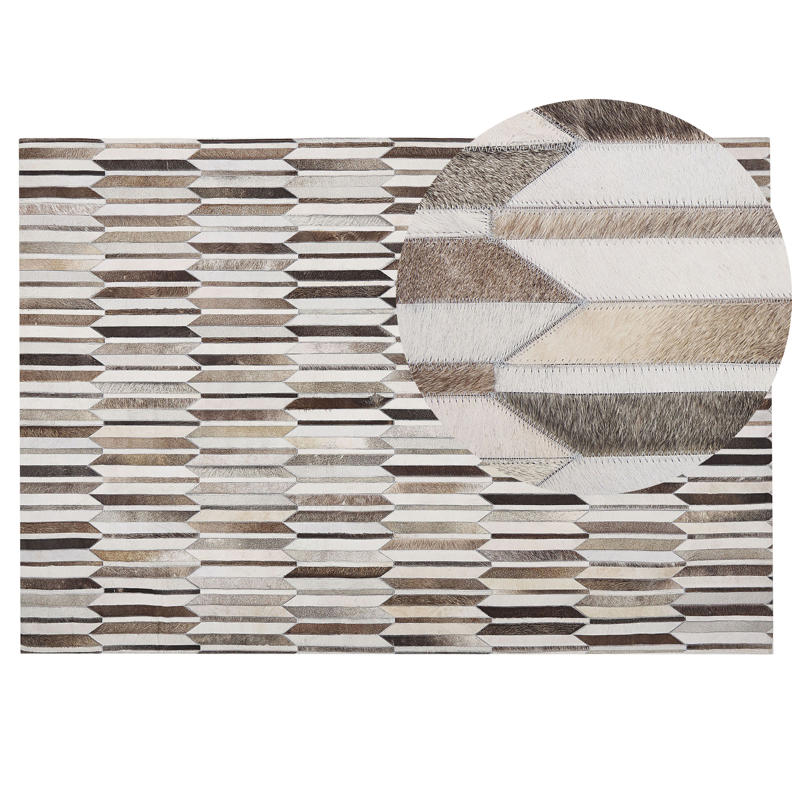 Matto KULALAR Beige 140 x 200 cm Nahka