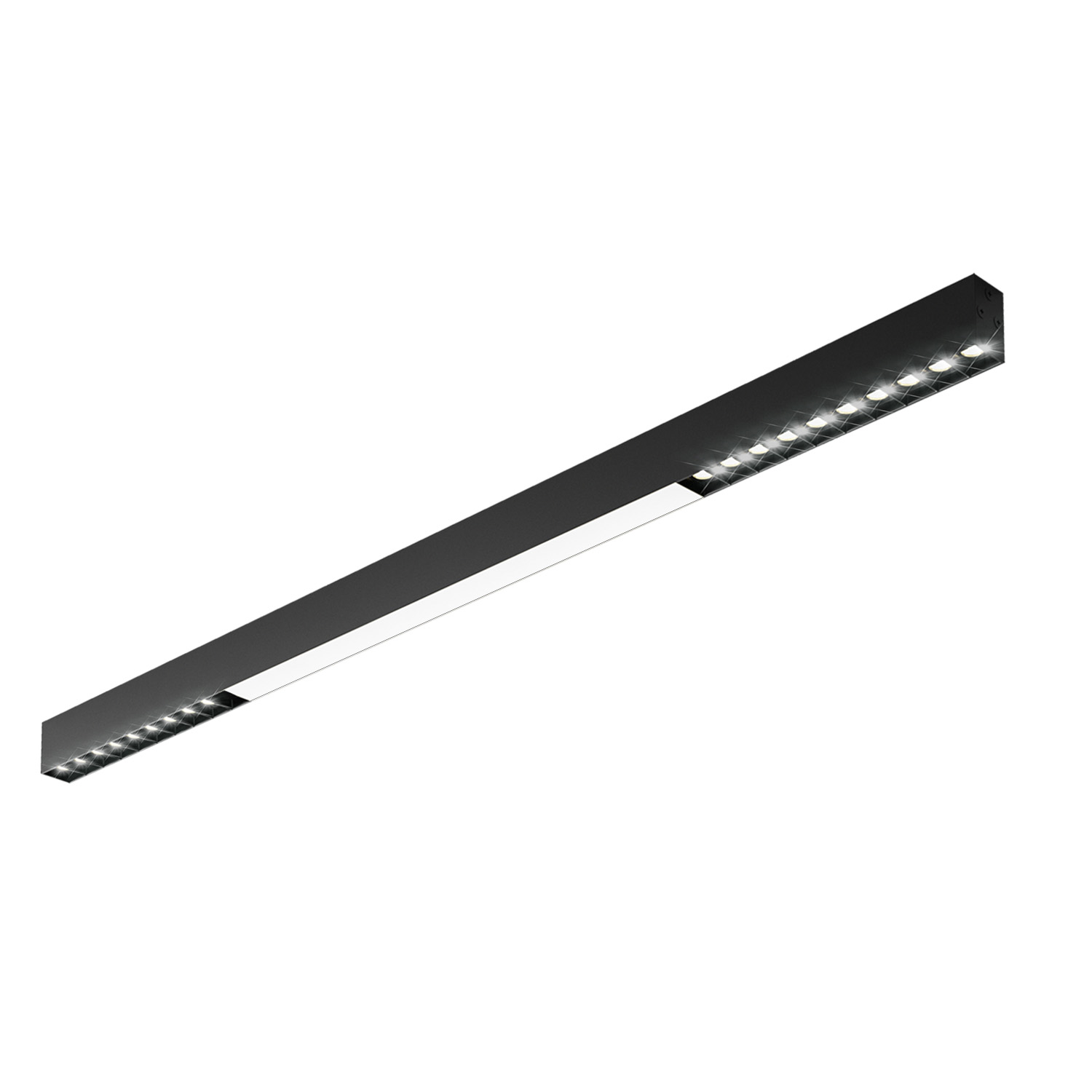 NETTLIFE LED-kattovalaisin, musta 32W, pitkä moderni, himmennettäväKaukosäätimellä, 107CMKeittiönvalaisin, olohuoneeseen, makuuhuoneeseen