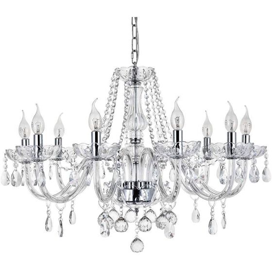 TOOLIGHT riippuva kattovalaisin 300750 8 läpinäkyvä, 68x68x131cm
