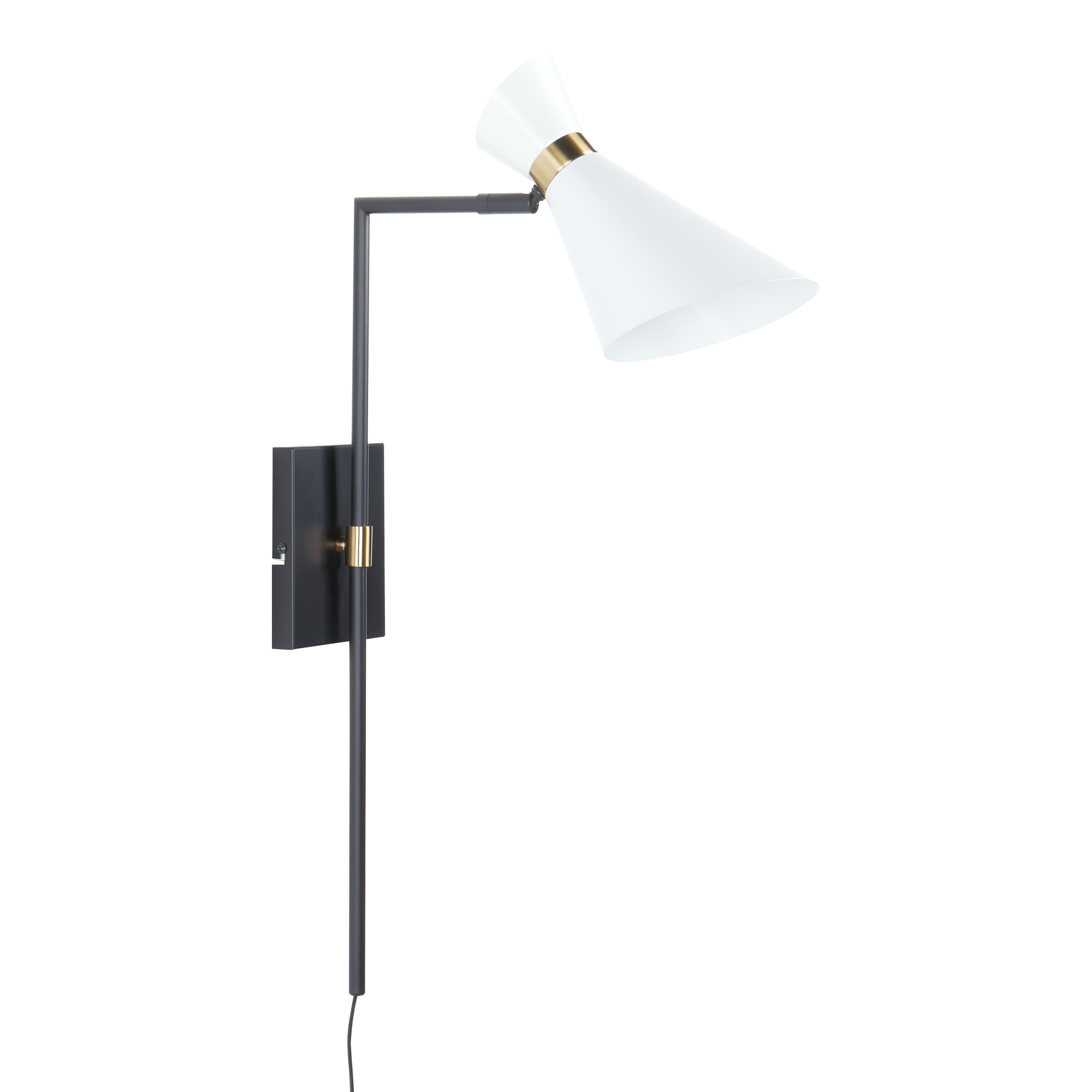 Seinävalaisin MELAWI säädettävä metalli Valkoinen