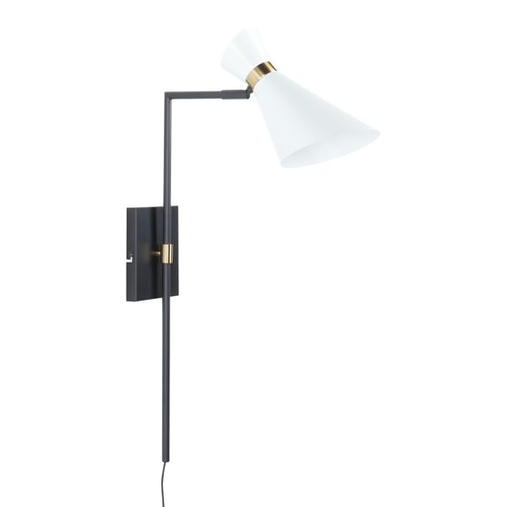 Seinävalaisin MELAWI säädettävä metalli Valkoinen