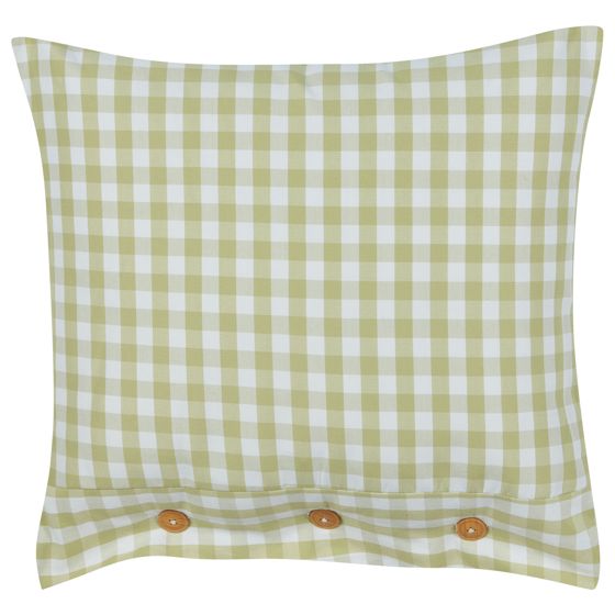 Koristetyyny TALYA 45 x 45 cm Oliivinvihreä Ruutukuvio