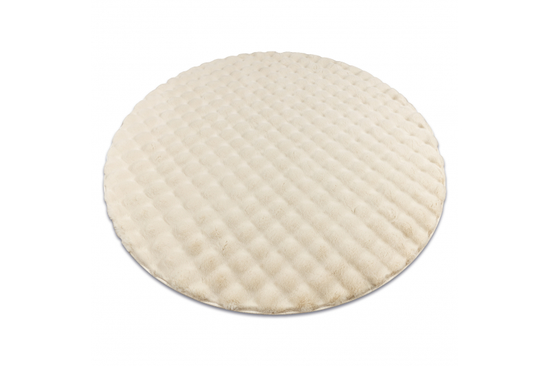 Bubble Ivory pyöreä pörrömatto pyöreä 160 cm