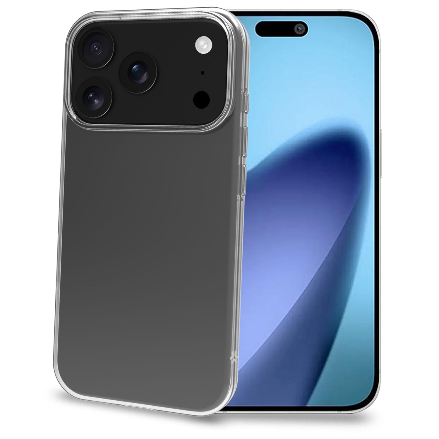 iPhone 17 Pro TPU -kotelo, läpinäkyvä, iskunkestävä
