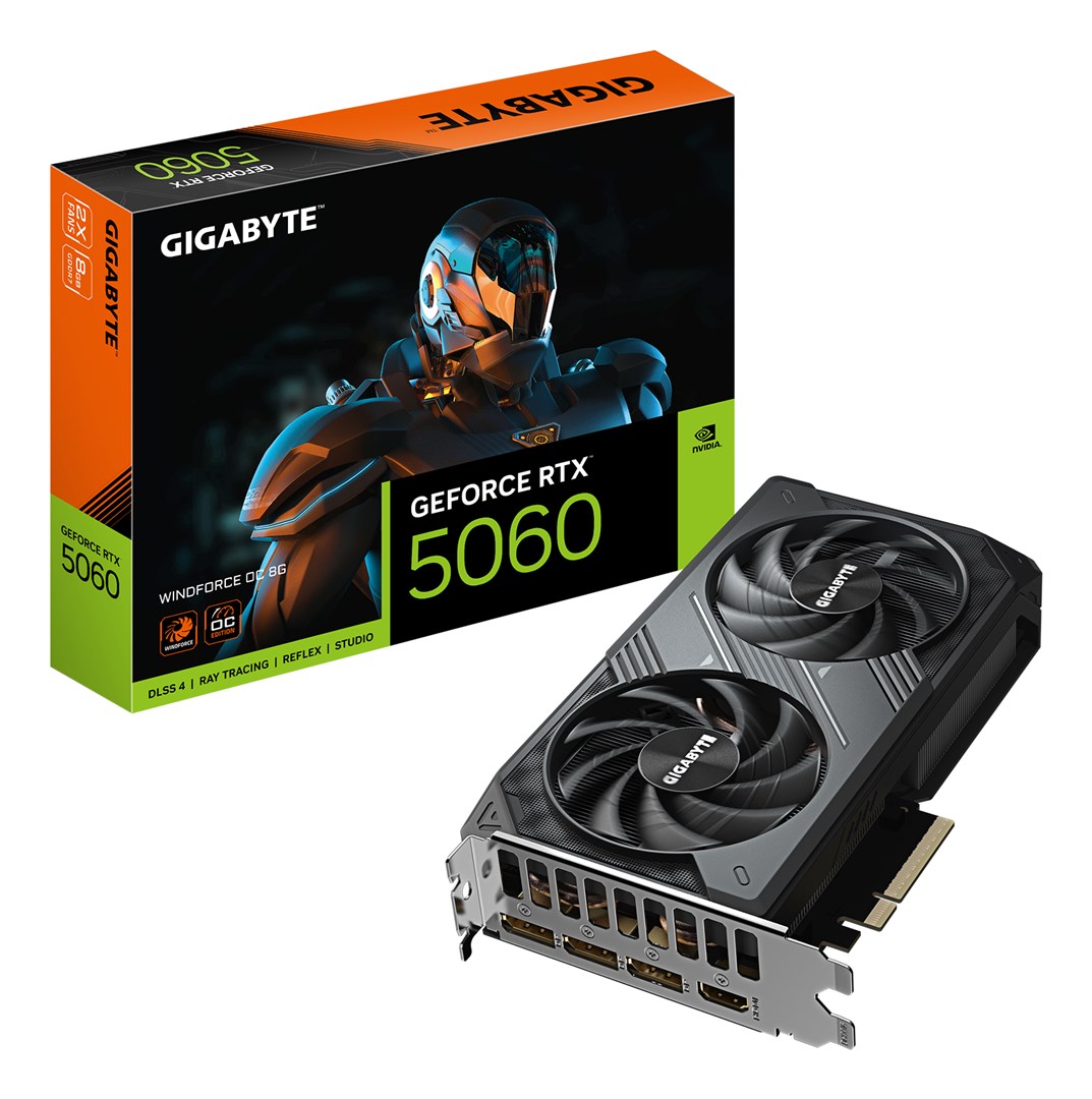Gigabyte RTX 5060 WINDFORCE OC 8GB näytönohjain