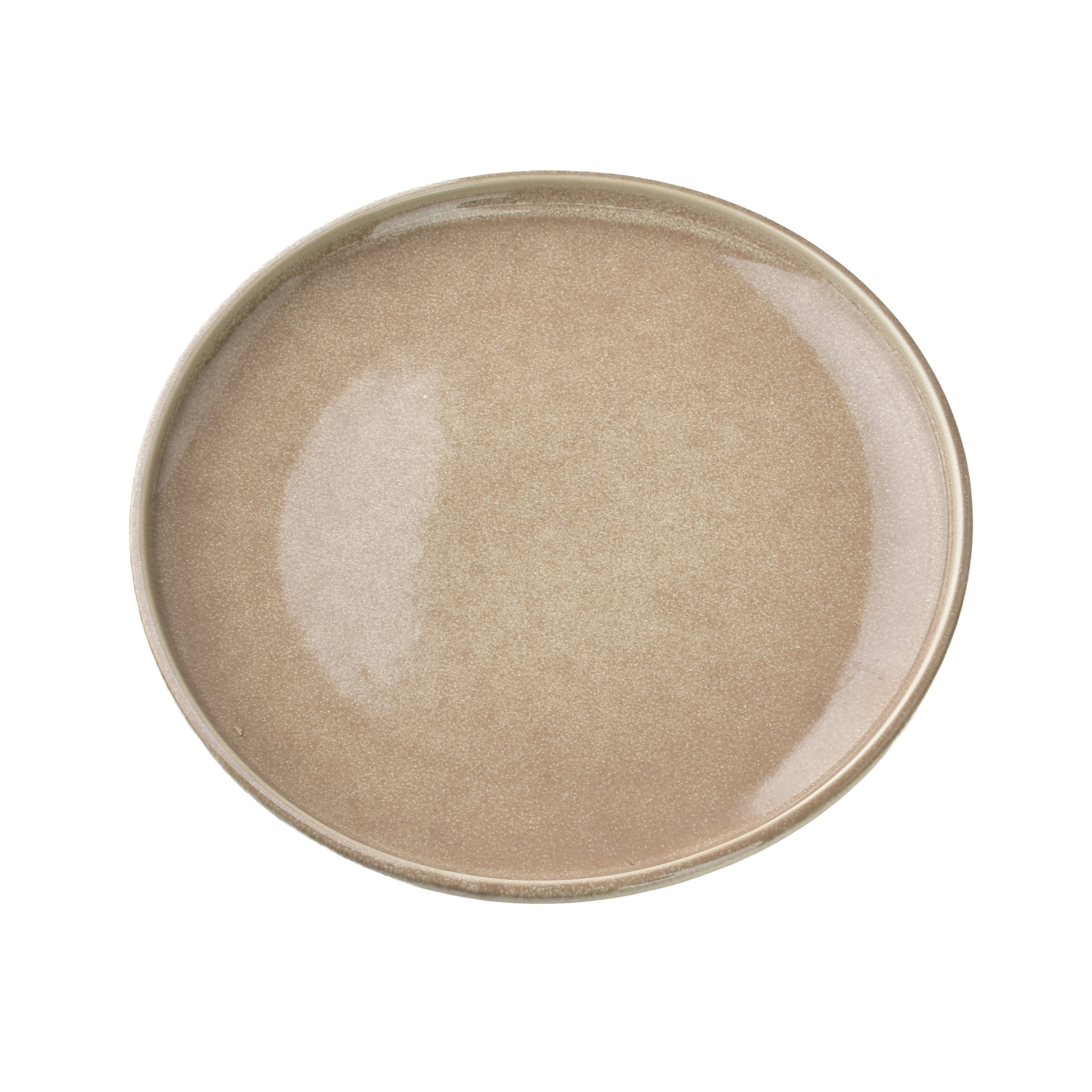 Jälkiruokalautanen posliini BASIC NATURE 21x21x2,5 cm beige 1 kpl
