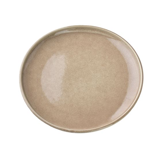 Jälkiruokalautanen posliini BASIC NATURE 21x21x2,5 cm beige 1 kpl