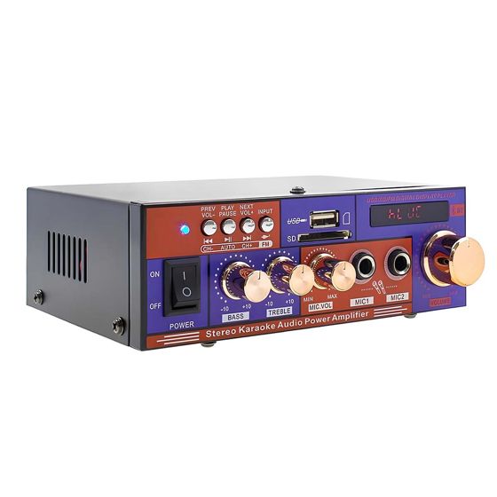 Monitoiminen Bluetooth USB SD FM -stereovahvistin