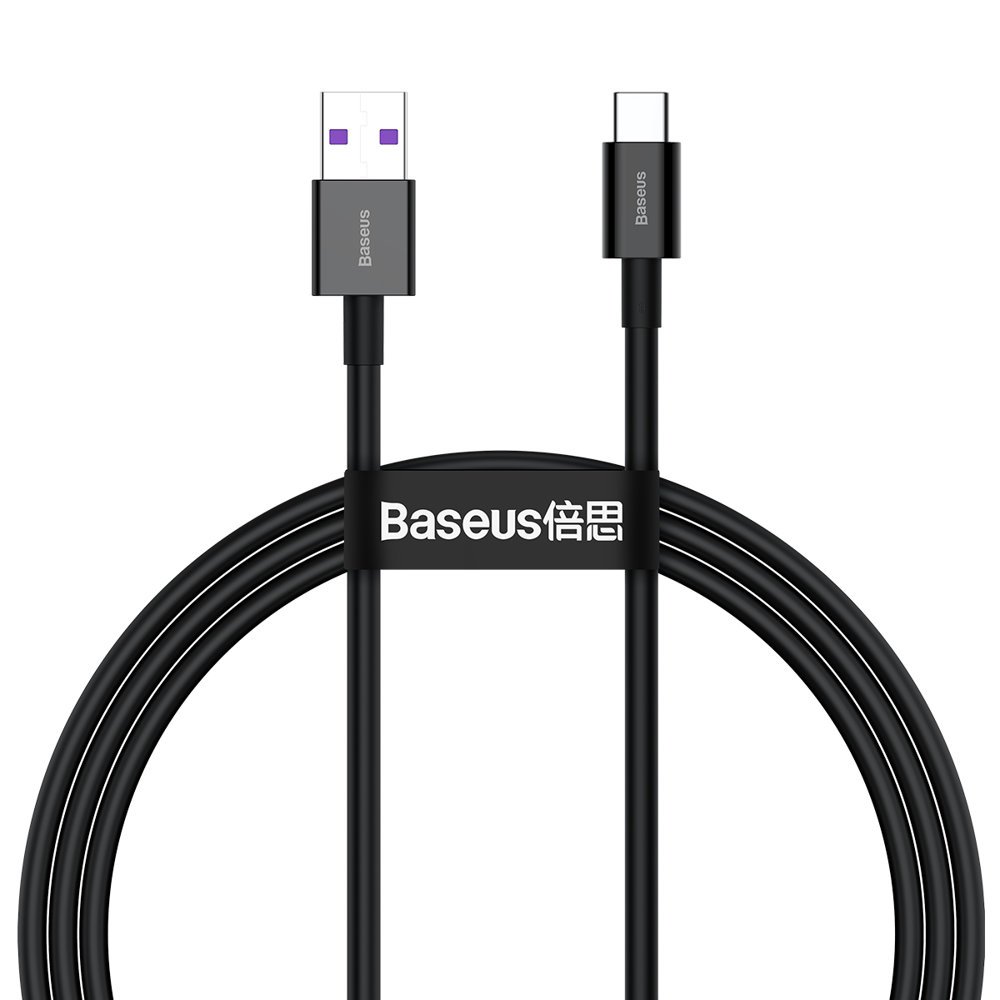 Huawei USB-C -kaapeli - USB-C 11V / 6A SuperCharge 1m - musta
