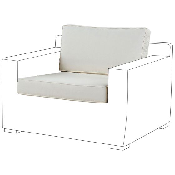 Ulkotyynyjen päällissetti ARDEA Valkoinen