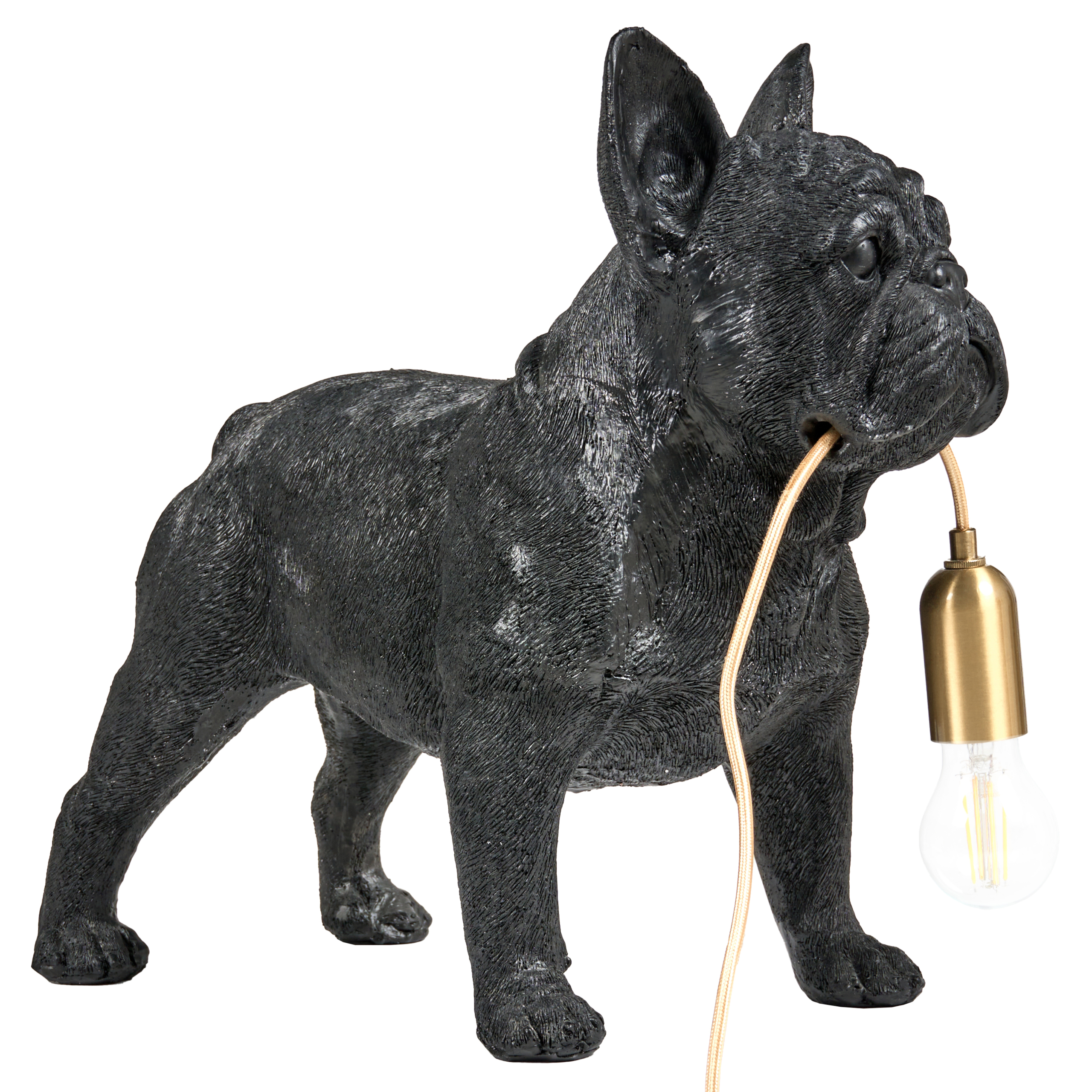 Pöytävalaisin Koira BAXTER Musta