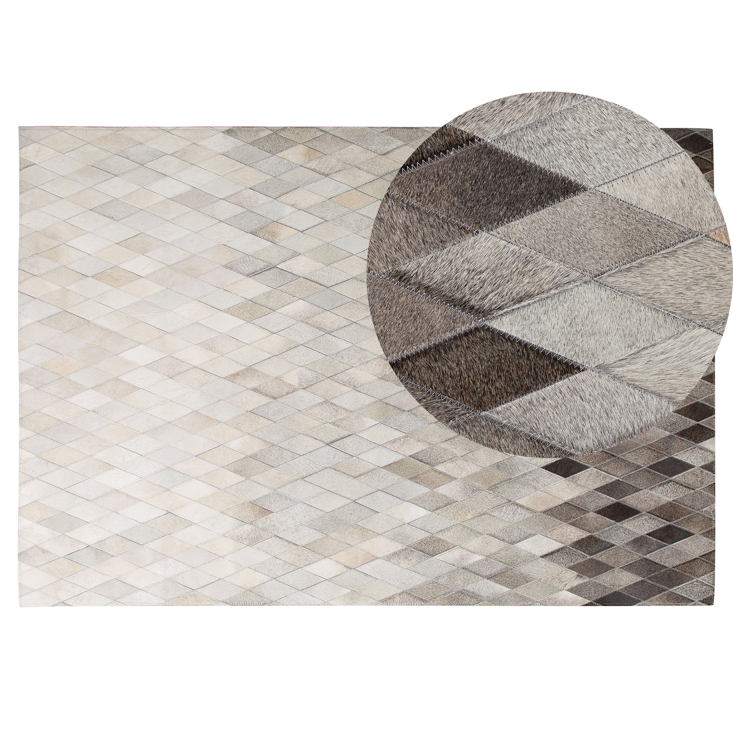 Matto MALDAN Beige 140 x 200 cm Nahka