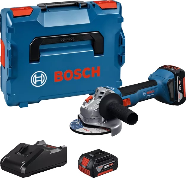 Bosch GWS 18V-8 Professional -Akkukulmahiomakone 125 mm 2x 5,0 Ah L-BOXX