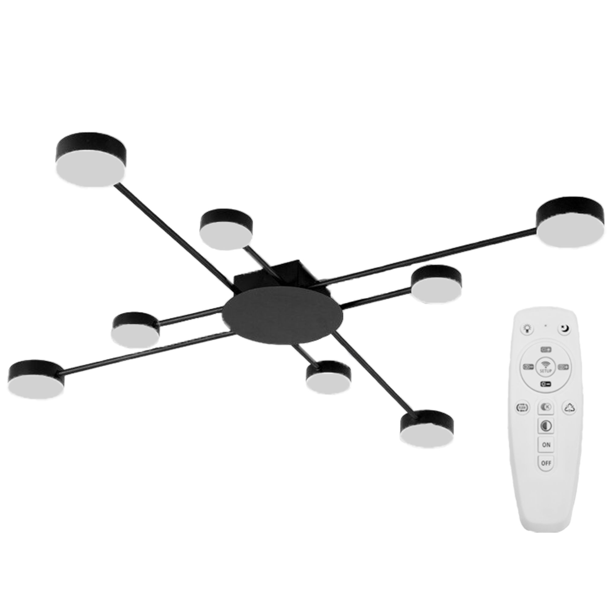 TOOLIGHT kattovalaisin LED APP523-8C musta