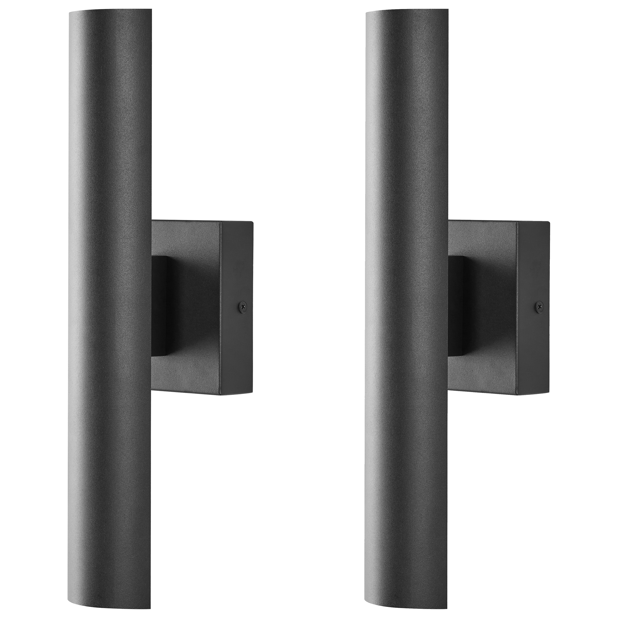 LED-ulkoseinävalaisinsetti 2 kpl KOROS Musta