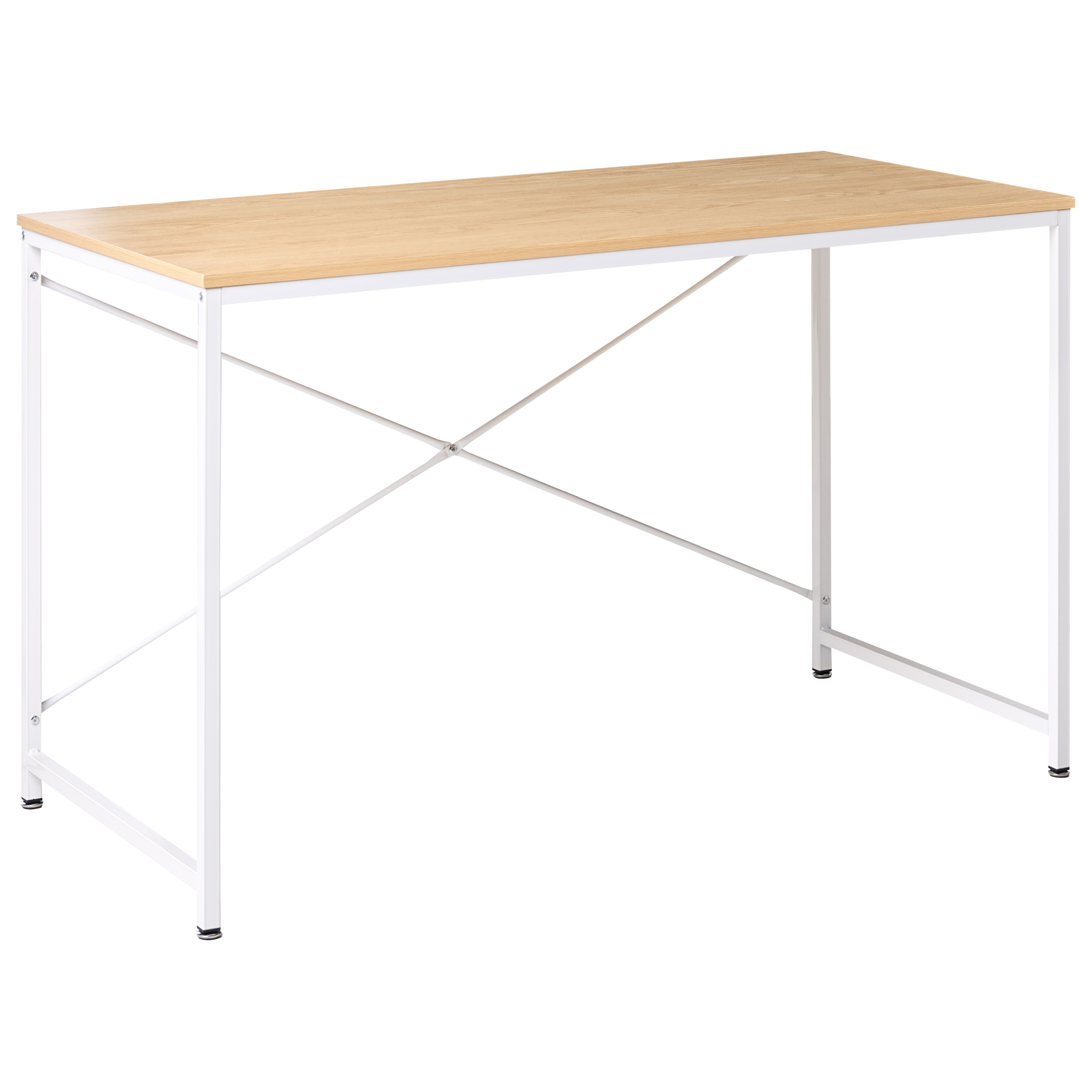 Työpöytä ANDASTE 120 cm 60 cm Vaaleanruskea/valkoinen
