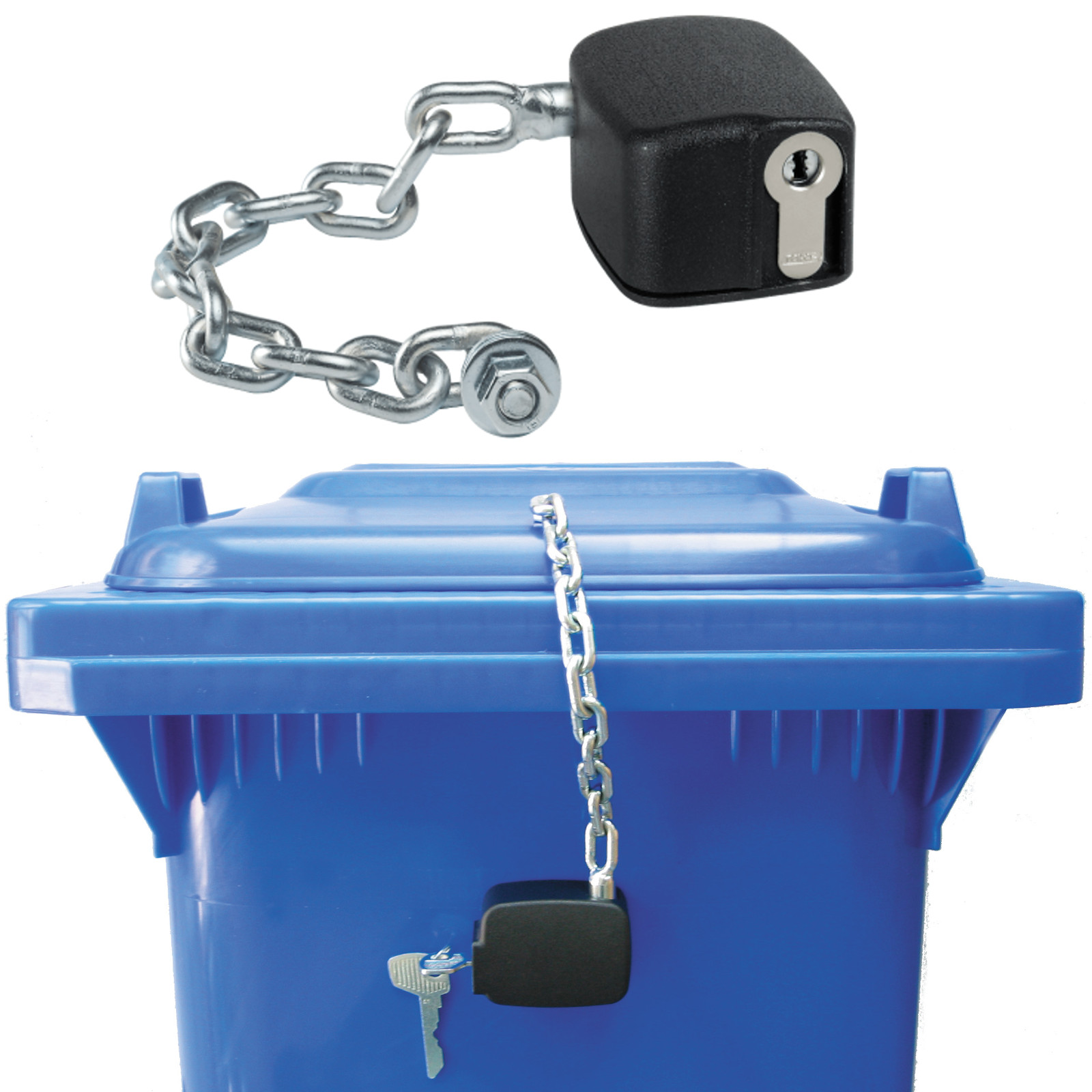 Ketjulukko jäteastiaan 80L - 1100L