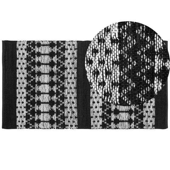 Matto SOKUN Musta 80 x 150 cm nahka