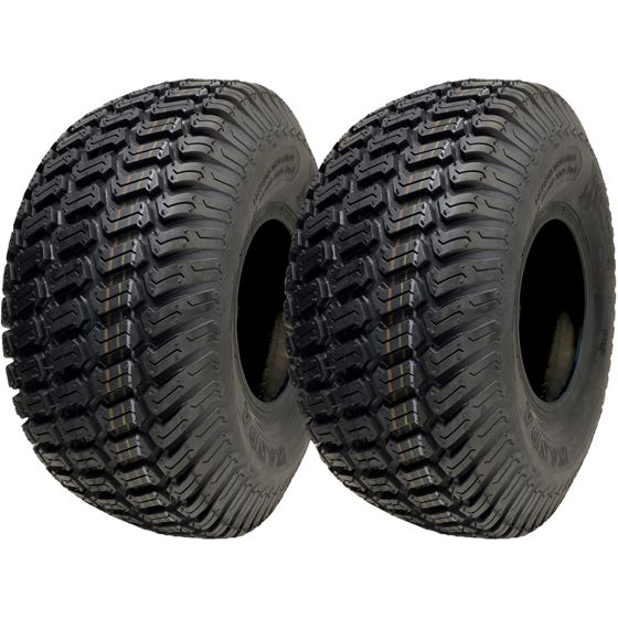 15x6.00-6 ruohonleikkurin nurmikkorenkaat, ajettavalle ruohonleikkurille, ilman sisäkumia, P332, 4-kerroksiset (2 kpl:n sarja)