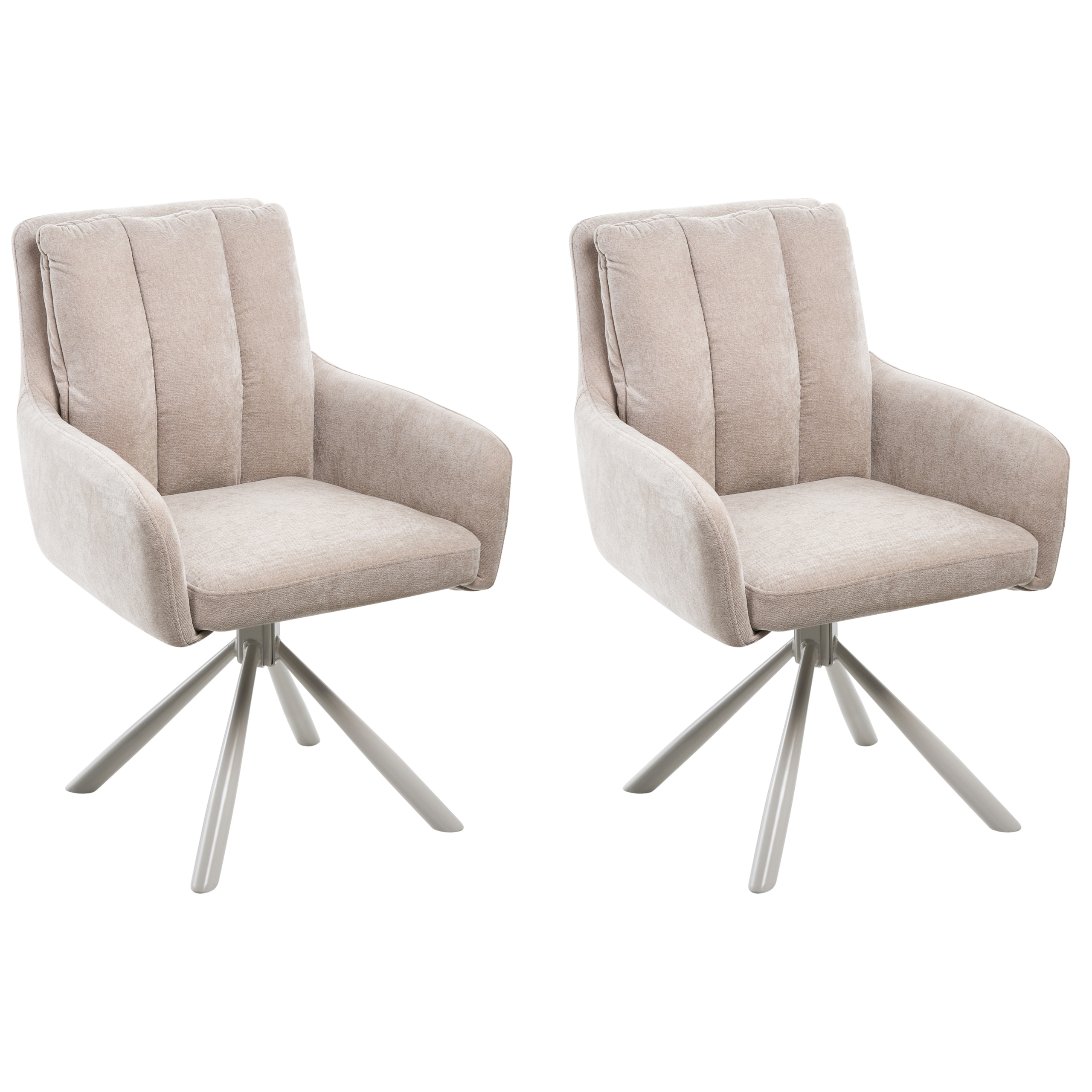 Ruokatuolisetti 2 kpl SARDOAL Kangas Beige