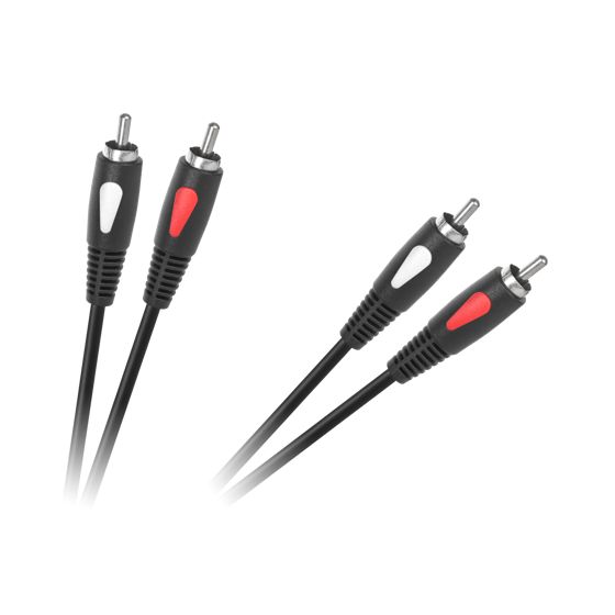 RCA-kaapeli, ääni-cinch-kaapeli, 3m, 2RCA-2RCA, Cabletech Eco-Line