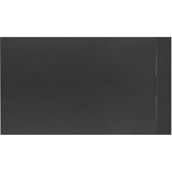 REA suihkuallas BAZALT 80x120 musta, 120X80X2, 5CM