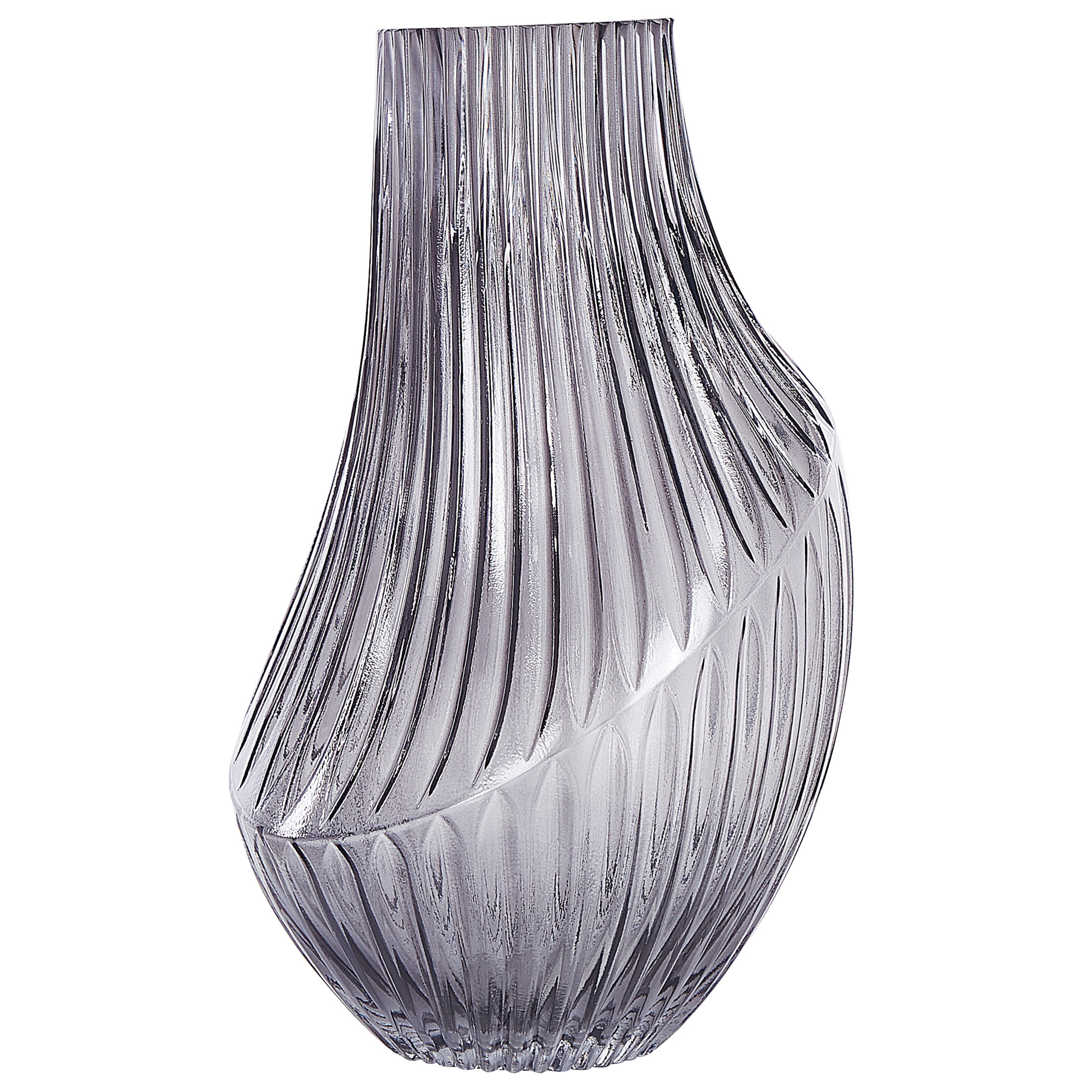 Kukkamaljakko MYRSINA 36 cm Lasi Harmaa