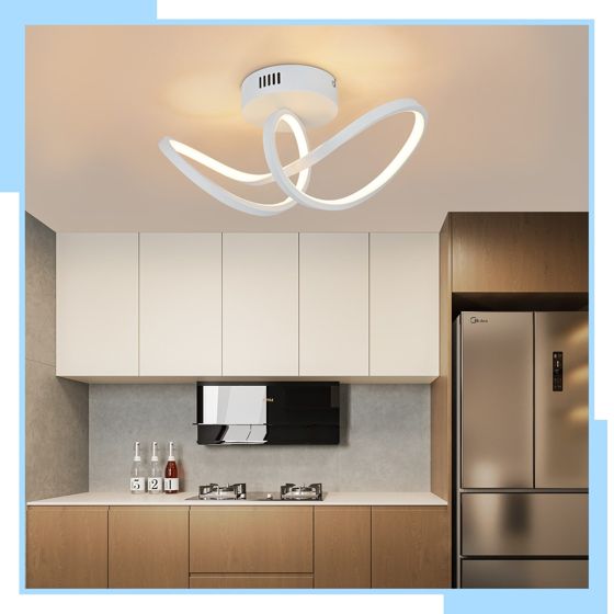 NETTLIFE moderni, LED - kattovalaisin, olohuoneeseen, musta, 12W, sisäkäyttöön, 3000K, LED