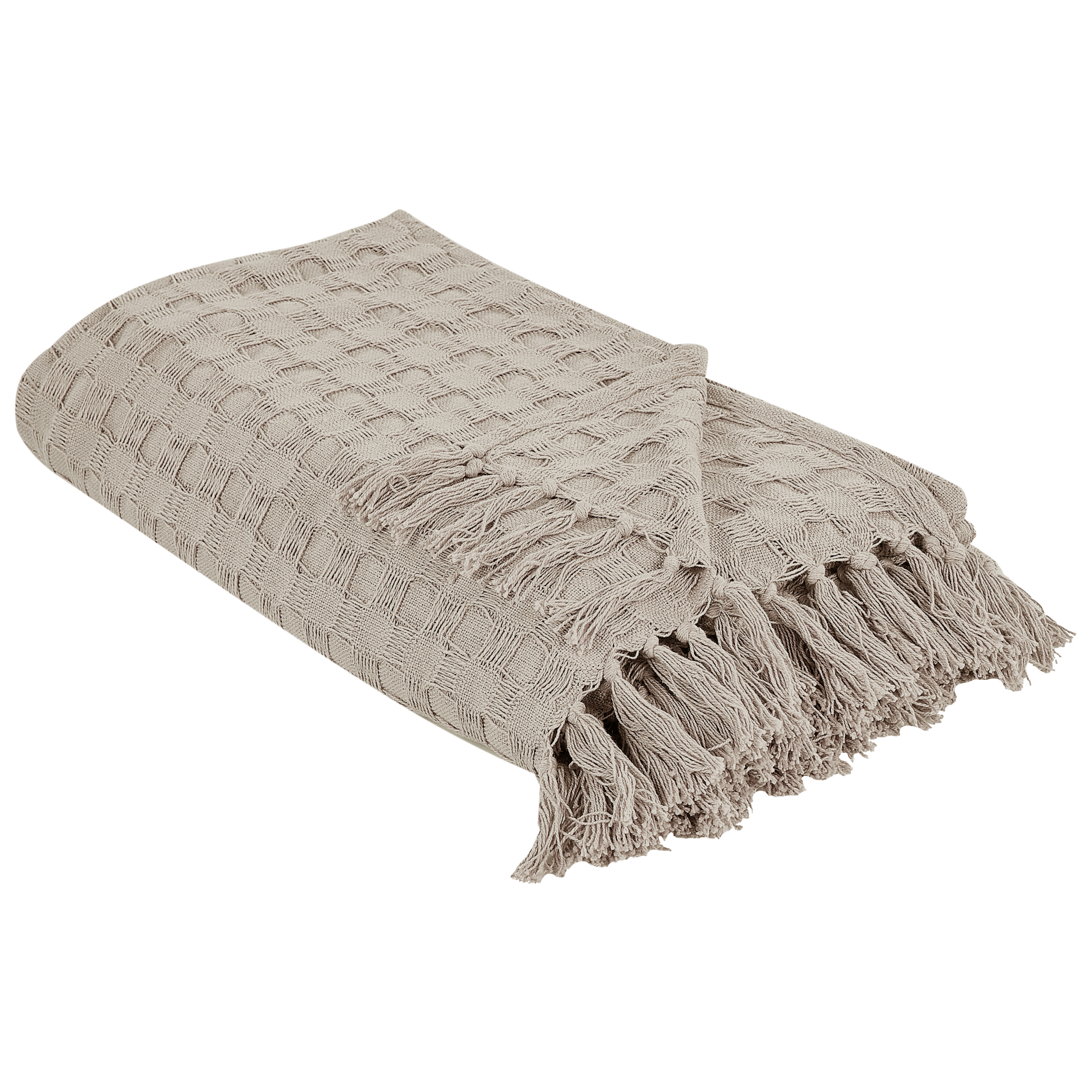 Päiväpeitto BERE puuvilla 200 x 220 cm Ruskeanharmaa