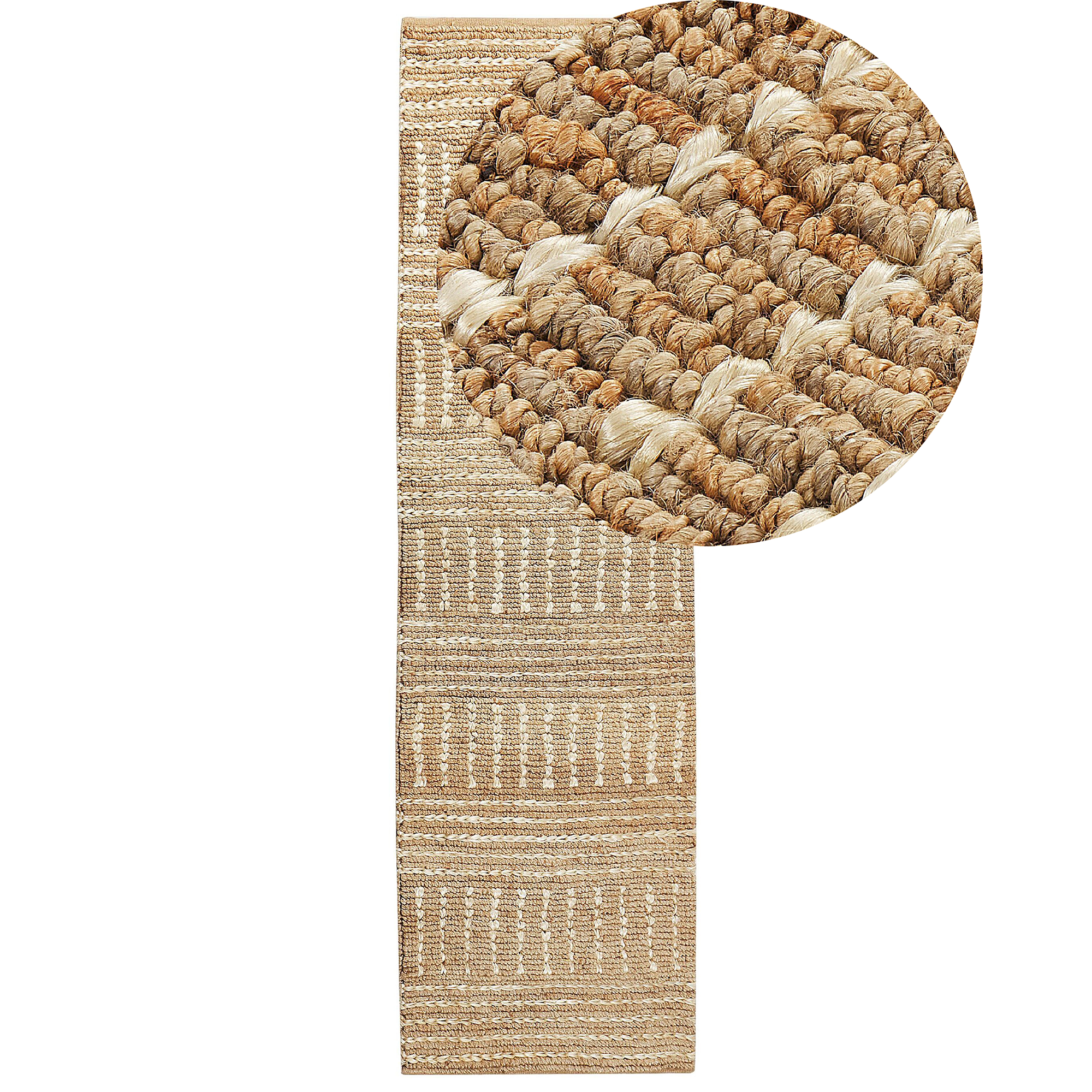 Matto KAMBERLI Beige 80 x 300 cm juutti